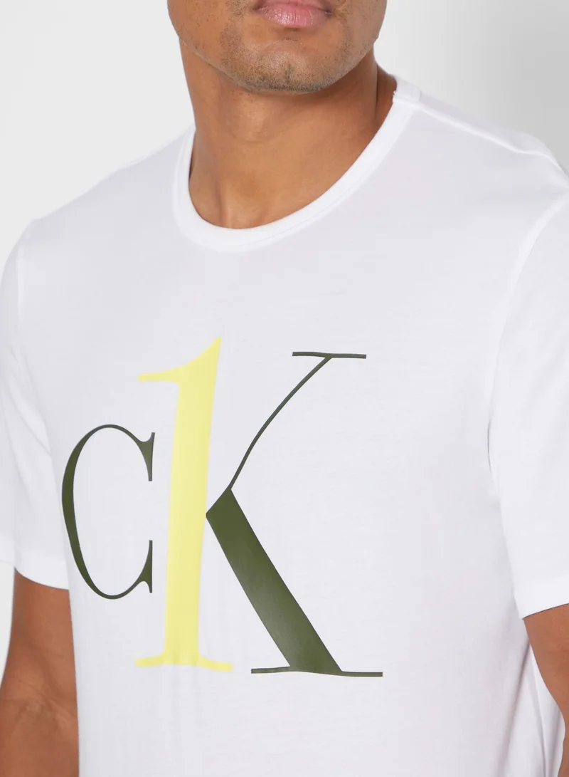 CALVIN KLEIN Logo Crew Neck T-Shirt
