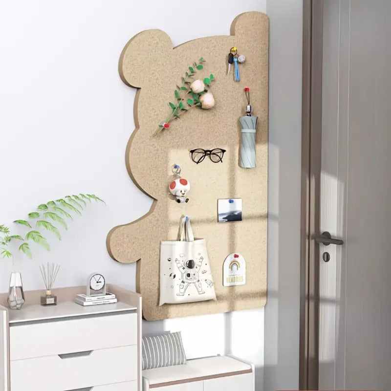 Brown Bulletin Board for Wall Push Pin Display Decorative Board - Image 2
