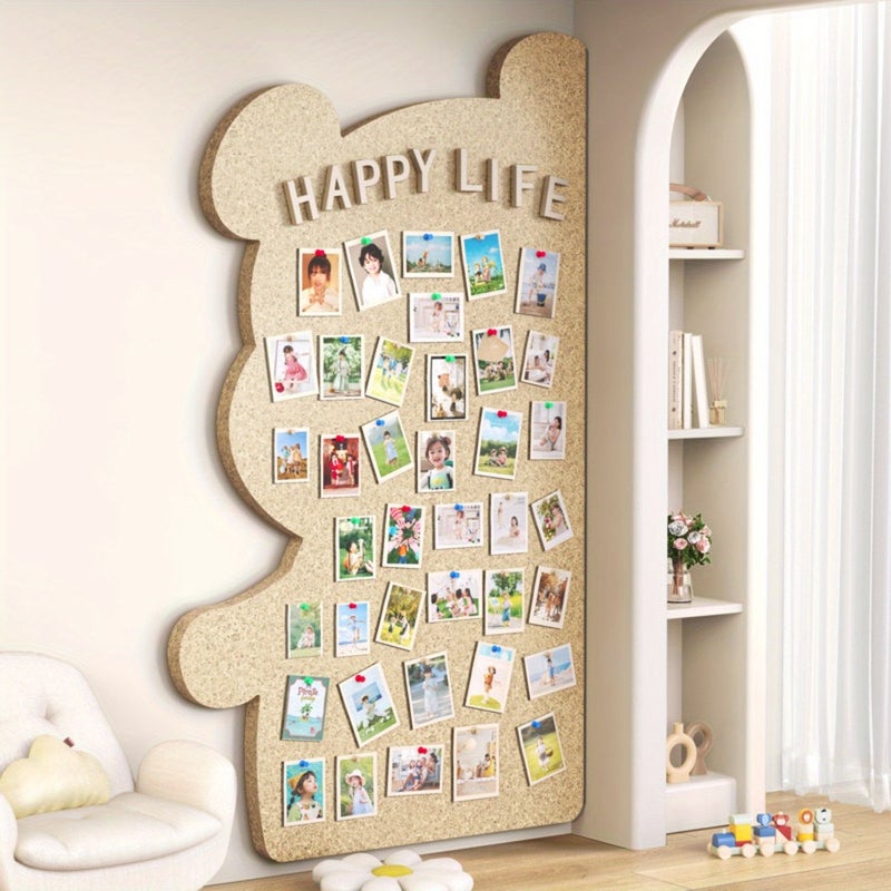 Brown Bulletin Board for Wall Push Pin Display Decorative Board - Image 4