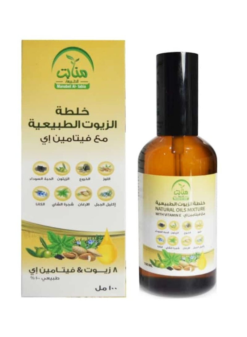 منابت الطبيعة خلطة الزيوت الطبيعية مع فيتامين اي