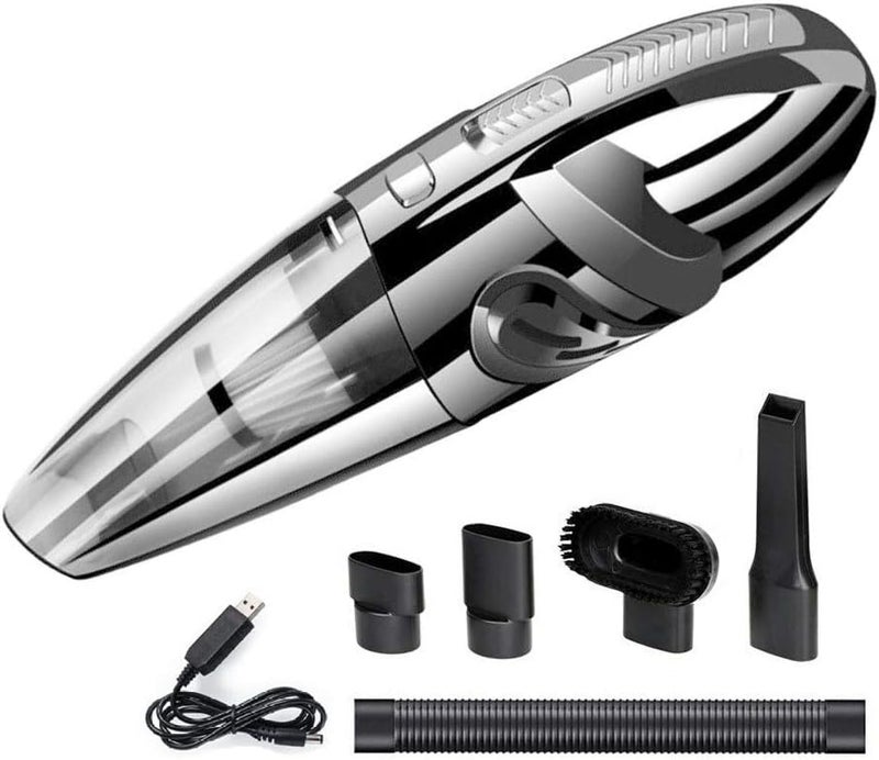 GLEVAR Portable Car Vacuum Cleaner | Cordless Handheld 12V Auto Detailing Kit | Powerful Wet/Dry Suction for Dust, Pet Hair, Debris | Rechargeable Home & Vehicle Interior Cleaner with Attachments - Image 1
