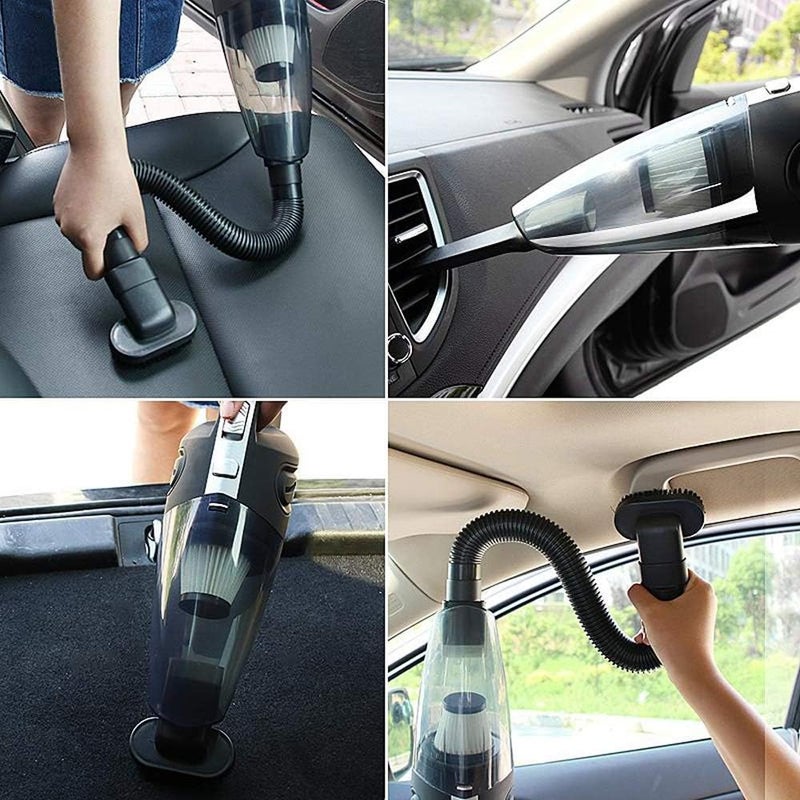 GLEVAR Portable Car Vacuum Cleaner | Cordless Handheld 12V Auto Detailing Kit | Powerful Wet/Dry Suction for Dust, Pet Hair, Debris | Rechargeable Home & Vehicle Interior Cleaner with Attachments - Image 2