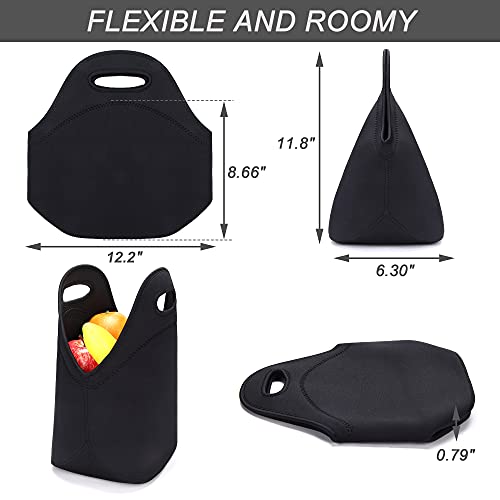 CILLA Neoprene Lunch Bag for Women Insulated Lunch Tote Bags Washable Lunch Container Box for Work Picnic Lightweight Meal Prep Bags for Men - Image 4