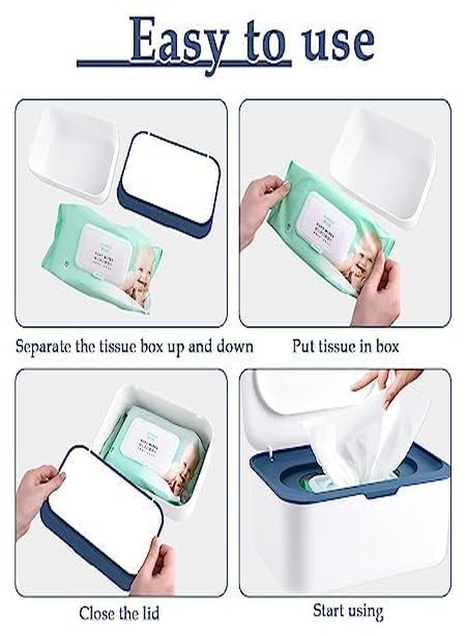 Sakar Portable Wet Wipe Tissue Holder Box with Lid - On-the-Go Convenience for Instant Refreshment Premium, Elegant and Convenient Dispenser for Home or Office Use - Image 5