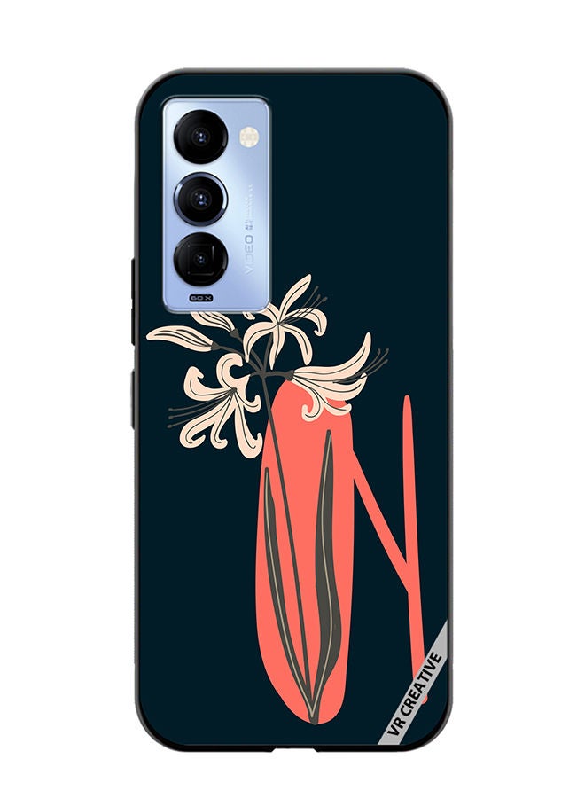 VR CREATIVE Protective Case Cover For Tecno Camon 18/18 P Alphabet N Design Multicolour - Image 1