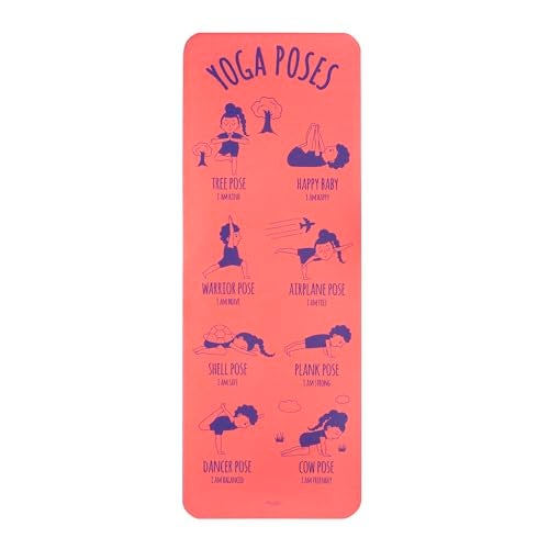Myga Silk Print Kids Yoga Mat NonSlip Yoga Mat for Childrens Exercise Fitness Yoga and Mindfulness Lightweight Easy Clean Play Mat for Girls and Boys - Image 3