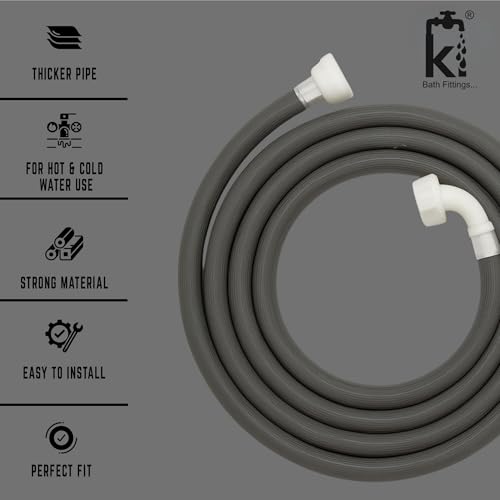 KI Inlet Hose Pipe Compatible for Front Loading Washing Machines 1.5 Meter - Image 4