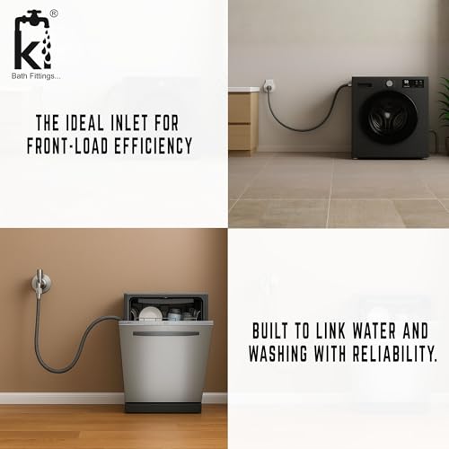 KI Inlet Hose Pipe Compatible for Front Loading Washing Machines 1.5 Meter - Image 2