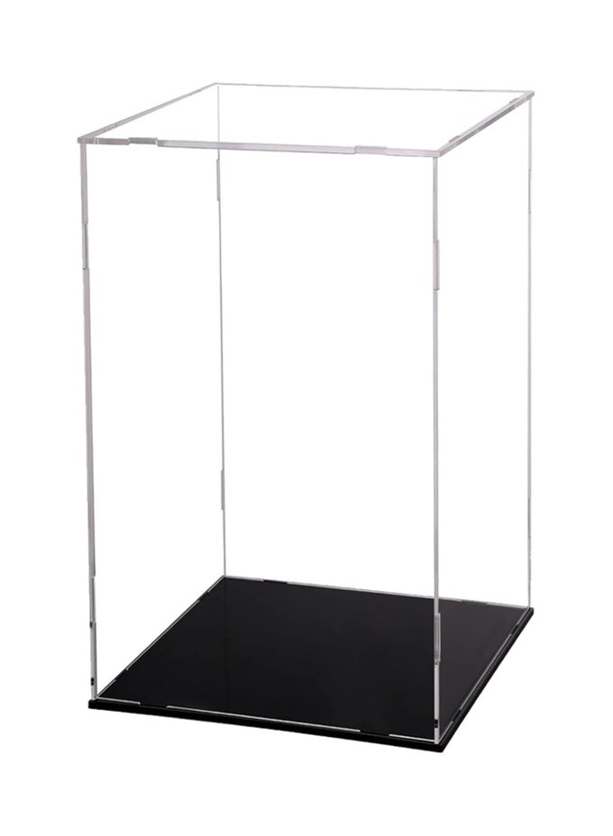 DISPLAY CASE FOR COLLECTIBLES ASSEMBLE CLEAR ACRYLIC BOX ALTERNATIVE GLASS CASE FOR DISPLAY ACTION FIGURES HOME STORAGE & ORGANIZING TOYS (9.8X9.8X15.7INCH;25X25X40CM)