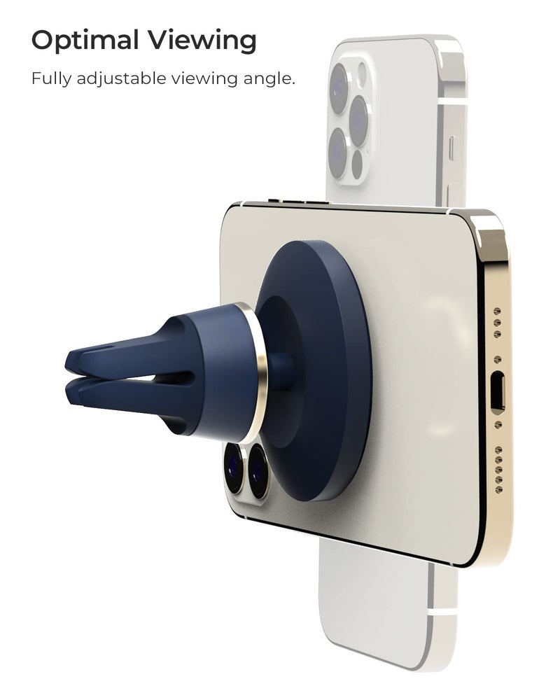 iOttie Velox MagSafe Compatible Air Vent Car Phone Holder. Unversal Magnetic Car Phone Mount for iPhone 12/13/14/15/16/17 Series & Android Phones via Included Magnetic Ring Adapter - Image 5