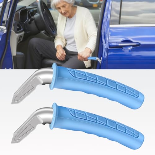 EILITWAY 2 Pack Car Door Handle for Elderly Car Handle Assist Portable Vehicle Support Handle for Easy Sit to Stand Assistance Auto Cane for Seniors and Handicapped Supports Up to 450 Pounds - Image 1