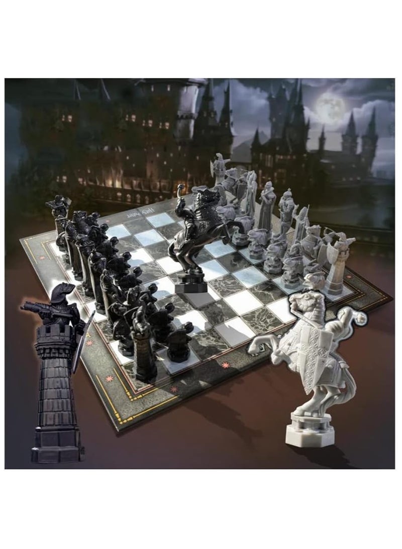 general Chess Board Game Black and White 64 Frame Board Highly Reproduced Plot Simple and Beautiful 32 Pieces - Image 4