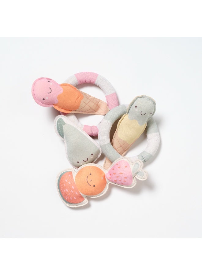 SUNNY LIFE مجموعة ألعاب الغوص للأطفال – ألعاب الغوص على شكل آيس كريم ودونات – 6 حلقات غوص ملونة للسباحة، استرجاع تحت الماء، ألعاب المسبح ومتعة الصيف – ألعاب آمنة وناعمة للاستحمام والشاطئ - Image 4