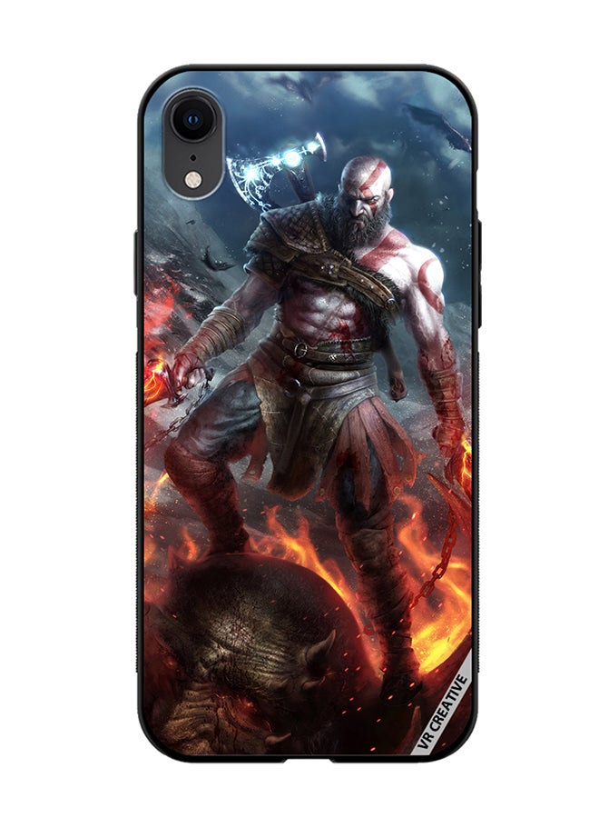 VR CREATIVE Protective Case Cover For Apple iPhone XR Kratos God Of War Game Design Multicolour - Image 1