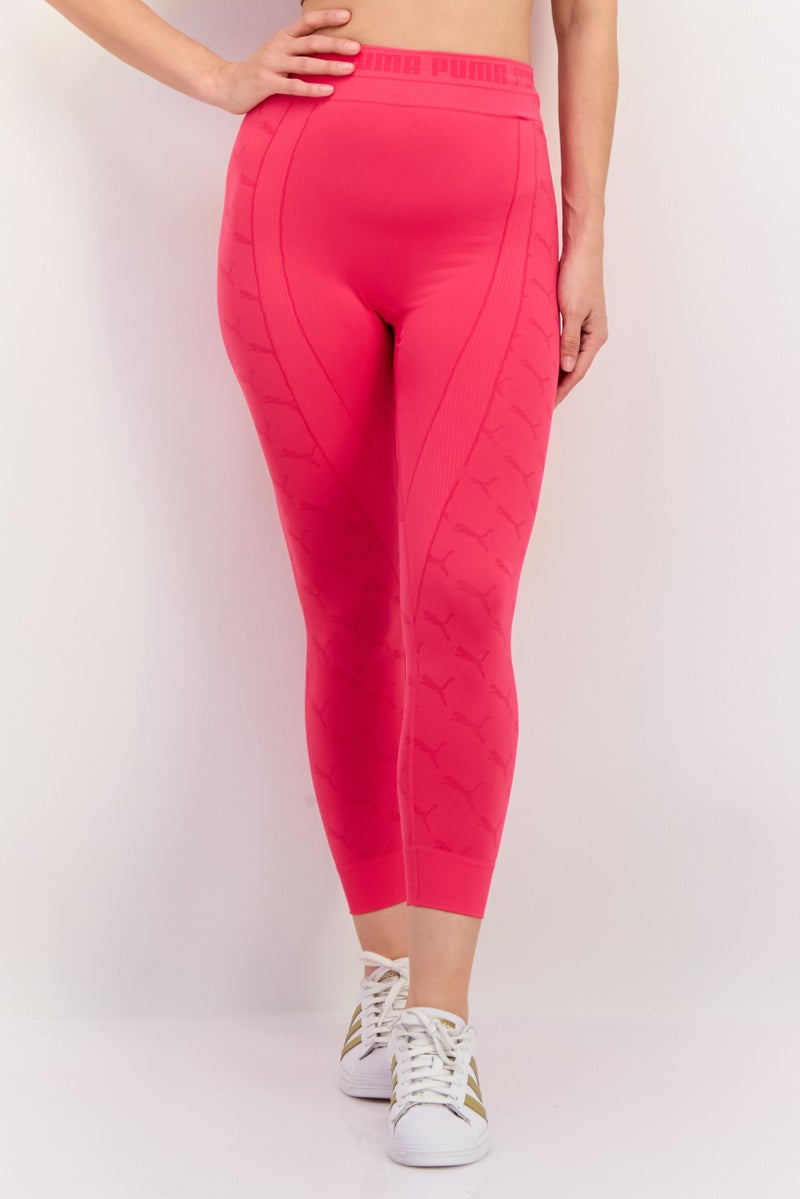 PUMA Women Sportswear Fit Training Tights, Pink - Image 1