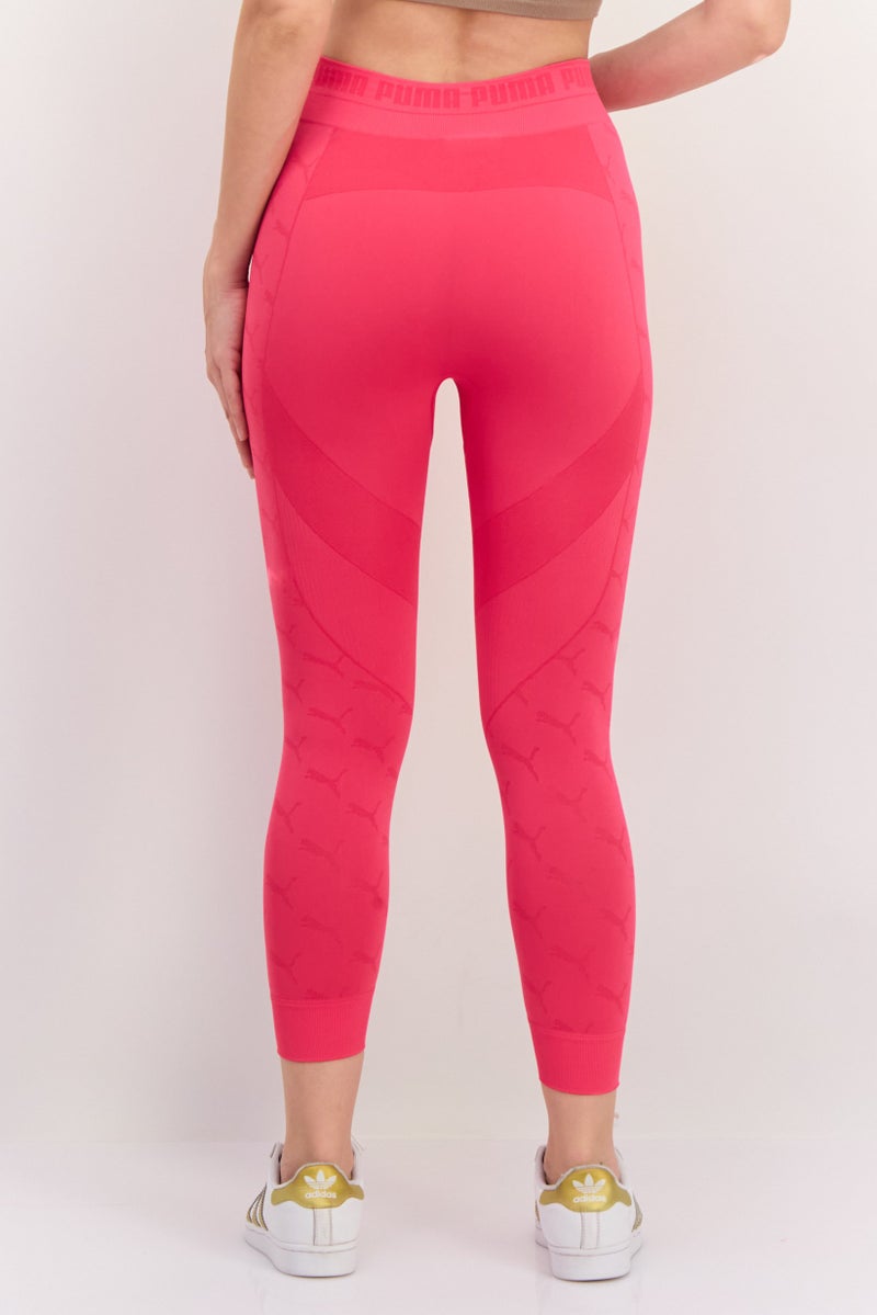 PUMA Women Sportswear Fit Training Tights, Pink - Image 3