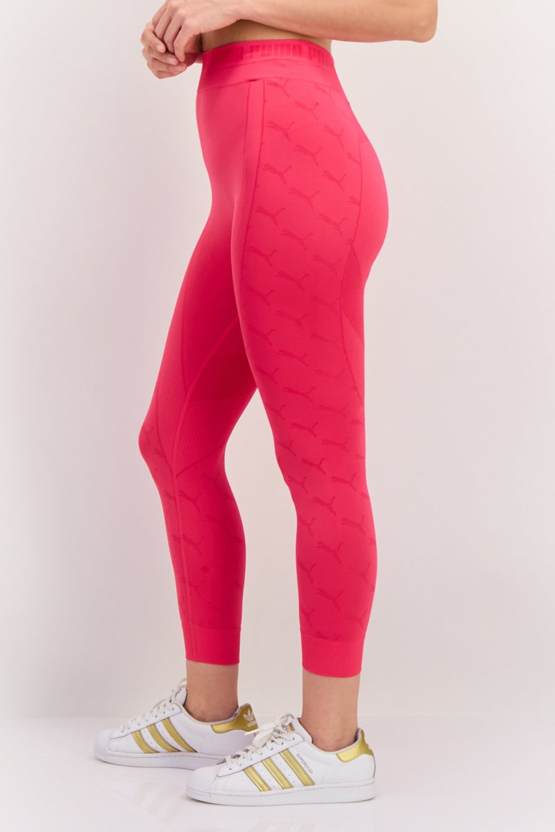 PUMA Women Sportswear Fit Training Tights, Pink - Image 4