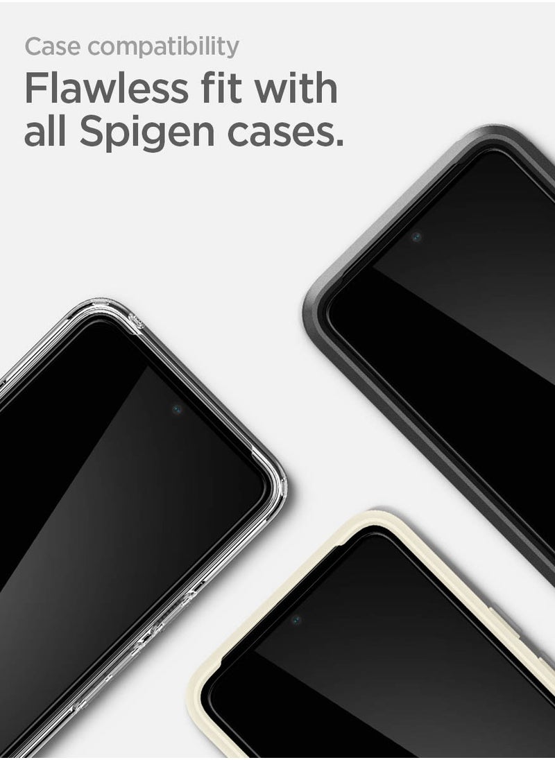 Spigen - Glastr Align Master Google Pixel 8 PRO Screen Protector Premium Tempered Glass [Case Friendly Edge to Edge] - 1 Pack - Image 1