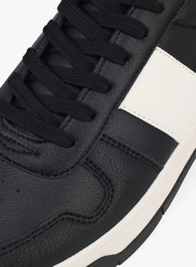 LBL By Shoexpress BLACK Men Lace-Up Ankle Sneakers for Men | Best Price UAE