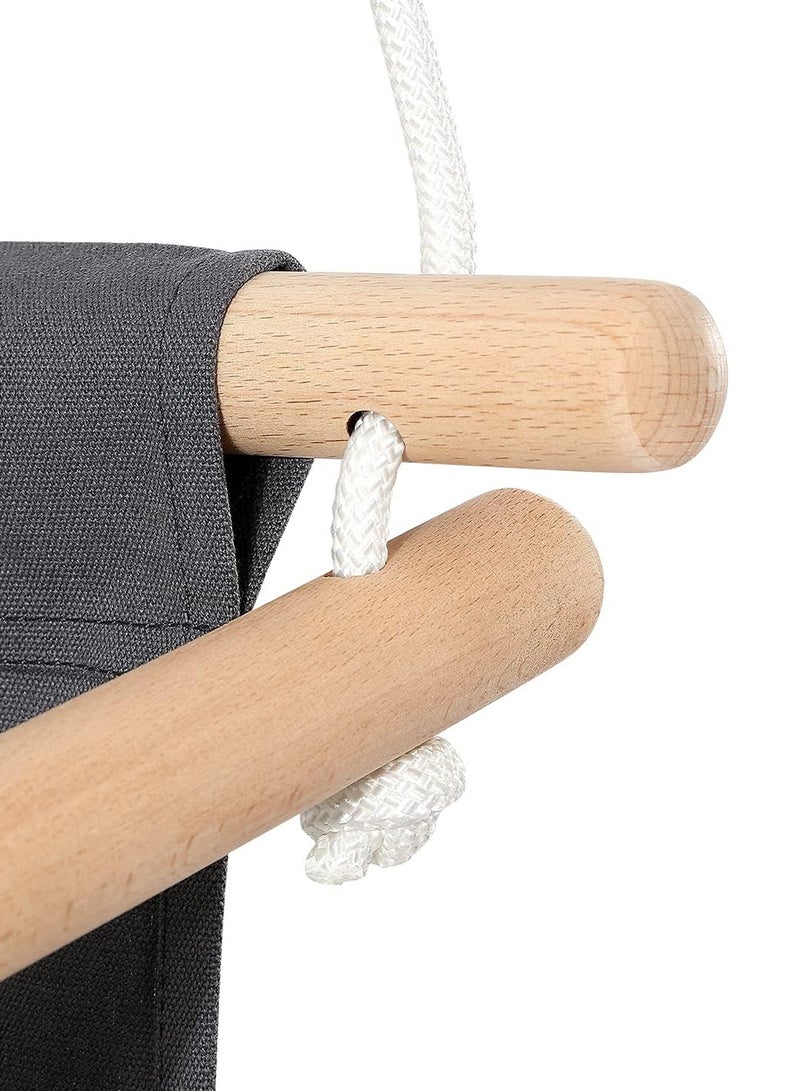 فنز  كرسي أرجوحة الآمن من القماش والخشب للأطفال يمكن استخدامه في الداخل والخارج - Image 4