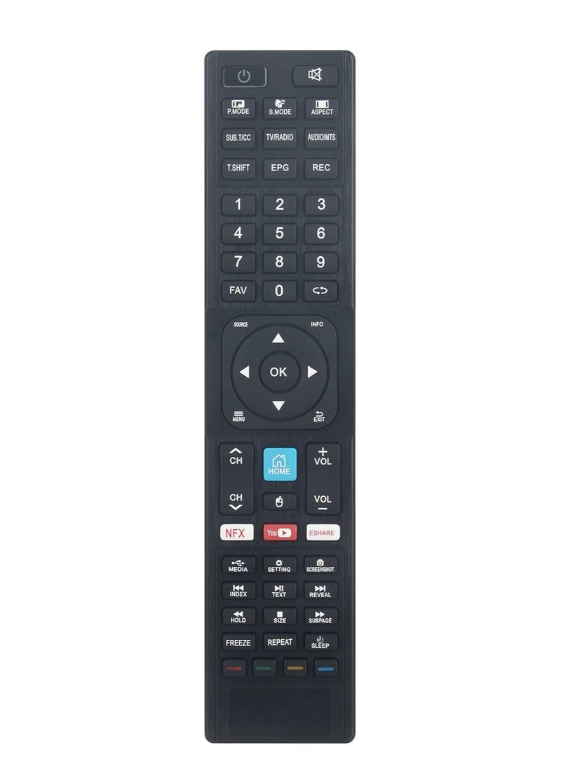 SmartGrist RM-C3401 Replacement Remote Control Compatible with JVC 4K UHD Smart LED TV – Fits Models LT-55N775A, LT-55N685A, LT-65N785A – Universal Remote with Full Function Support – No Setup Required, Easy Plug & Play Operation - Image 1