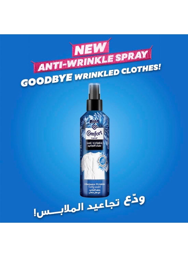 Comfort بخاخ كومفورت المضاد للتجاعيد للملابس، إيريس وياسمين، يقضي على التجاعيد بدون مكواة أو بخار ورائحة منعشة، 200 مل - Image 4