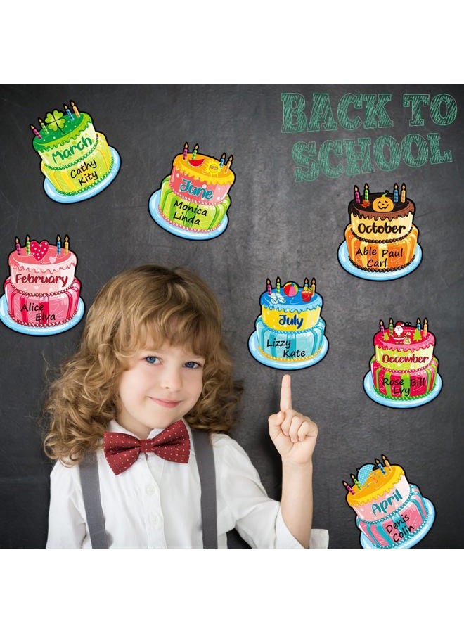 Outus 20 Pieces Happy Birthday Bulletin Board Set Birthday Wall Classroom Decoration Cutouts for Calendars Bulletin Boards Classrooms (Black Dot Style) - Image 4