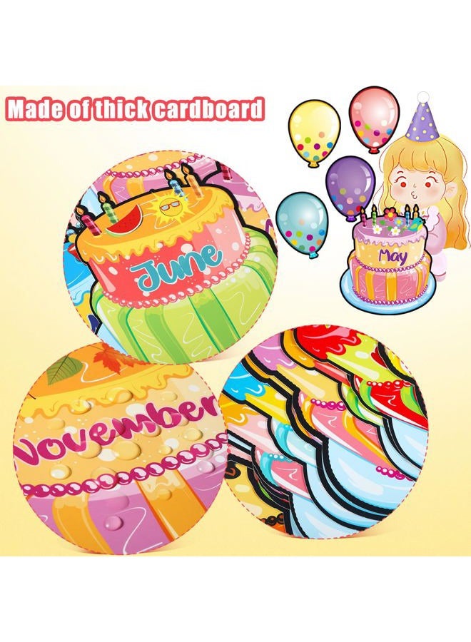 Outus 20 Pieces Happy Birthday Bulletin Board Set Birthday Wall Classroom Decoration Cutouts for Calendars Bulletin Boards Classrooms (Black Dot Style) - Image 3