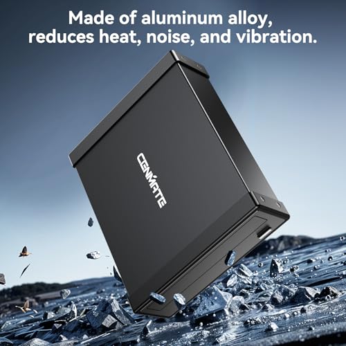 cenmate 5.25" Blu-Ray/CD/DVD SATA Drive Enclosure with USB A/C 3.0, 5.25 Drive Enclosure, Optical Drive Enclosure fit any drive depth up to 171mm, Aluminum Alloy, Hot swappable(Optical Drive not Included) - Image 5