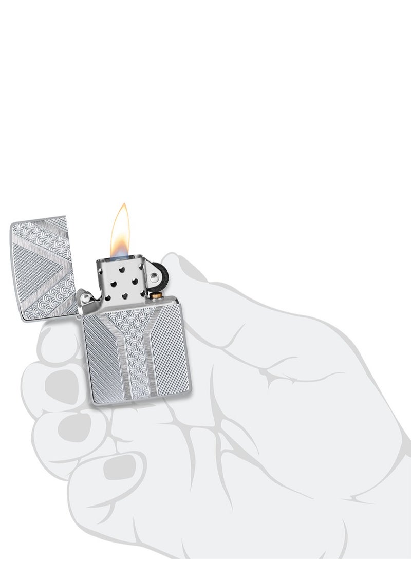 Zippo Ae401574 162 South Africa Flag Armor Brushed Chrome Windproof Lighter - Image 5