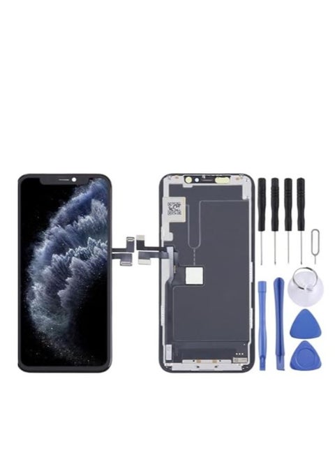 RYN® For Compatible IPhone 11 PRO MAX LCD Screen Replacement Display Assembly, Black, With repair tool kit and Screen Protector Compatible ‎A2161 A2220, A2218