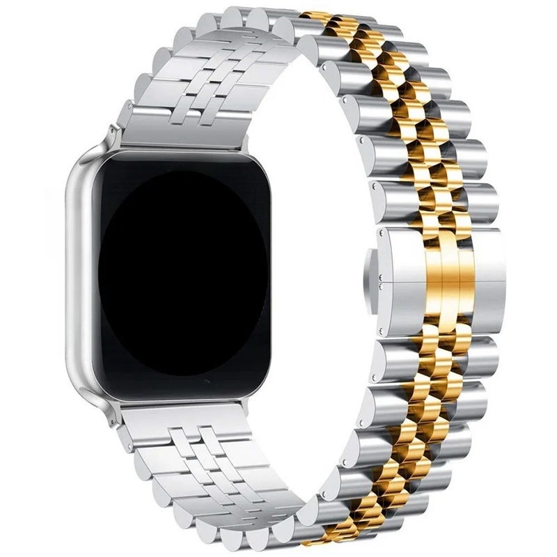 Bluejw Luxury Stainless Steel Smart Strap for Apple Watch 44mm 42mm 40mm 38mm – Premium Metal Bracelet Replacement Band Compatible with iWatch Series 6/5/4/3/2/1 - Image 5