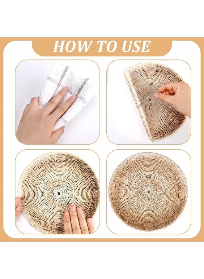 Glenmal 18 قطعة ملصقات حائط سلة بوهو ملصقات حائط دائرية ديكور حائط بوهو عصري ملصقات حائط قابلة للإزالة فن حائط ريفي لغرفة النوم والمكتب، ملصقات فقط (أسلوب أنيق) - Image 4