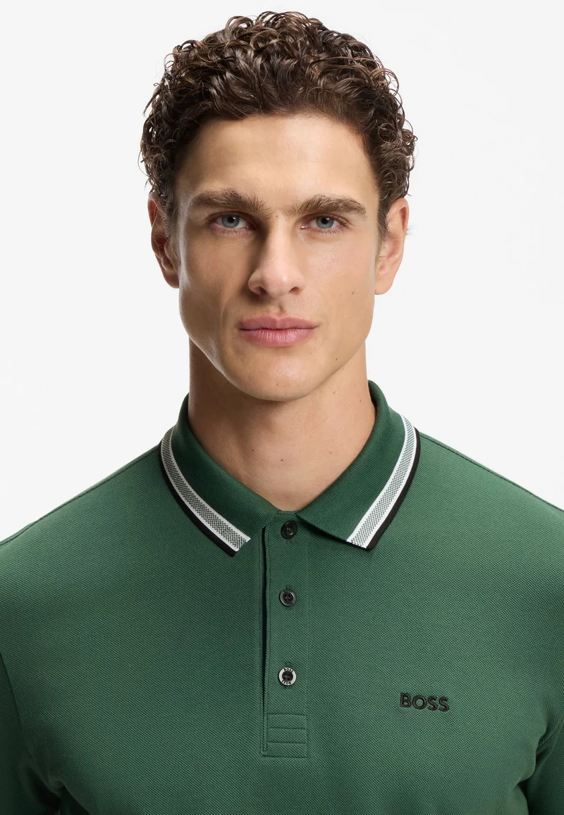 BOSS Open Green Paddy polo shirt in cotton piqué for Men | Best Price UAE
