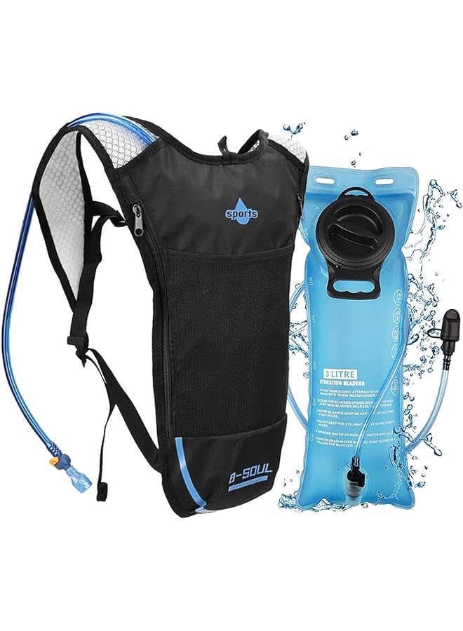 PROMASS Hydration Backpack With 2L Water Bladder Breathable Ultralight Bicycle Backpack Outdoor Sport Cycling For Women Men Kids Doing Outdoor Running, Hiking, Camping, Skiing, Cycling - Image 1