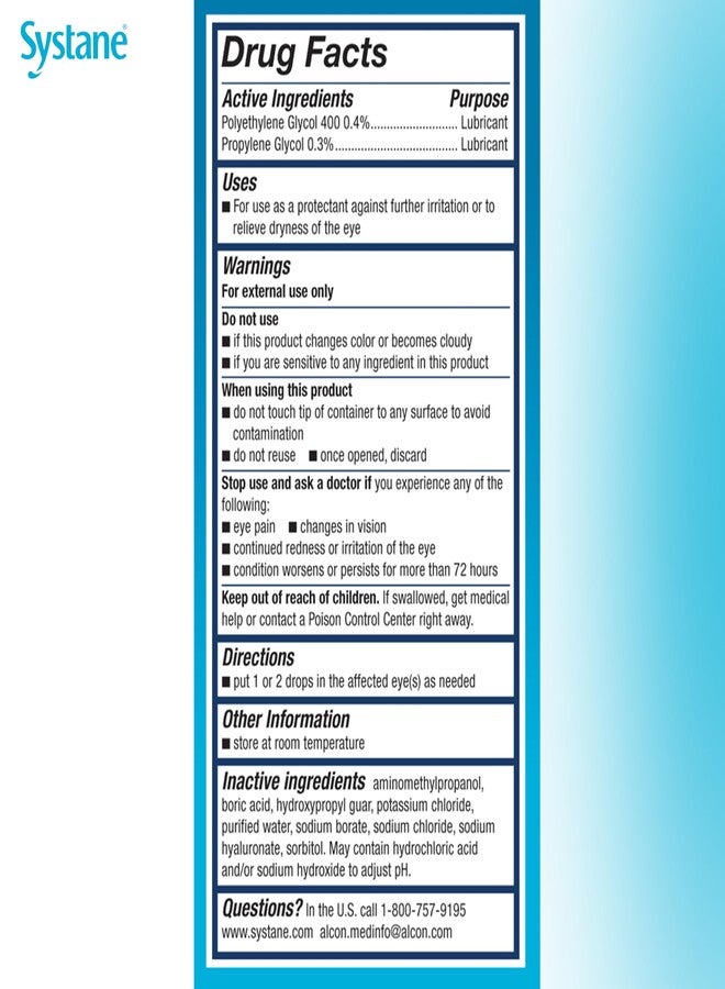 ALCON Systane Hydration Preservative-Free Lubricant Eye Drops, Transparent, 0.6 Fl Oz, 30 Count - Image 4