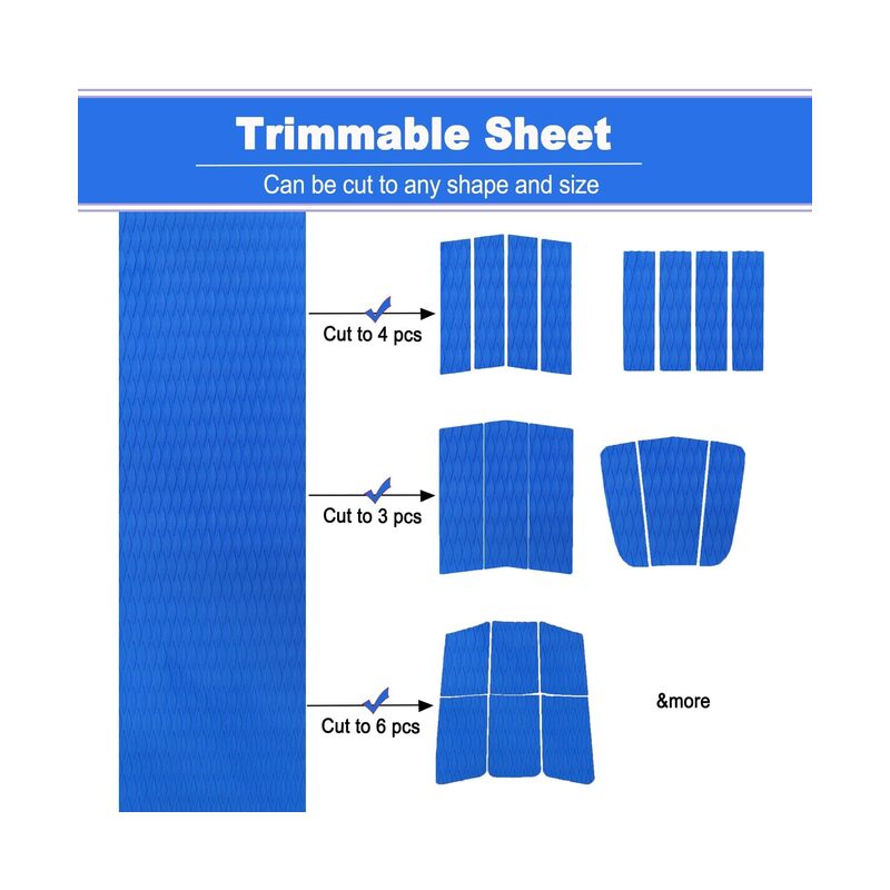 EVA Foam Boat Decking Sheet DIY Surfboard Traction Pad Non-Slip Grip Mat Trimmable Sheet for Kayak RV Yacht Pool Skateboard Skimboard Step - Image 4