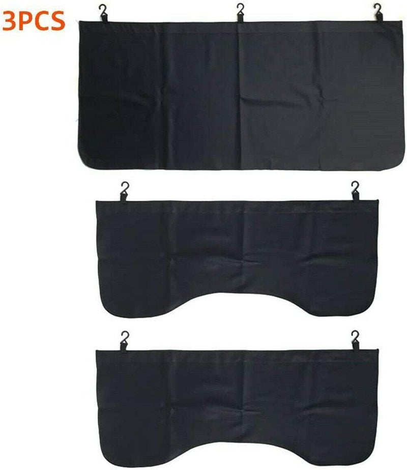 LinaLife 3pcs set Black Automotive Mechanic Magnetic Leather Front Fender Cover Mat Pad Set with Hooks for Repair Automotive Work - Image 5