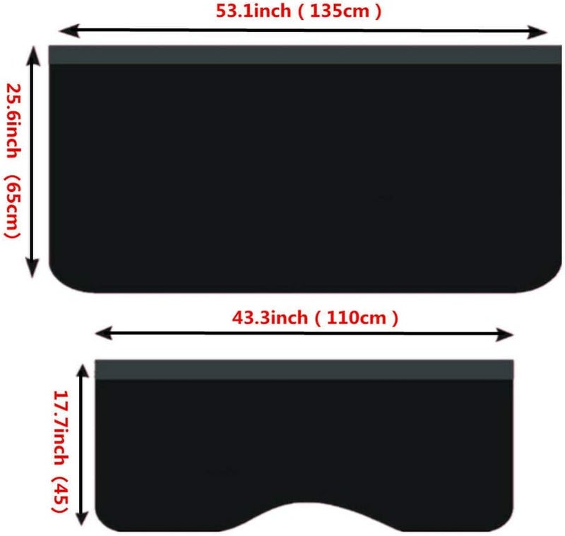 LinaLife 3pcs set Black Automotive Mechanic Magnetic Leather Front Fender Cover Mat Pad Set with Hooks for Repair Automotive Work - Image 2