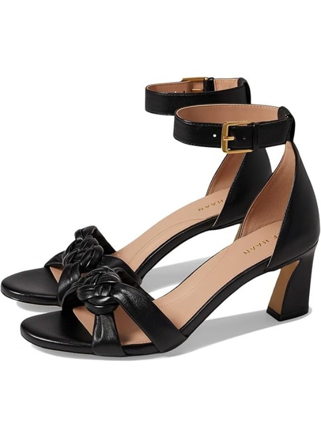 كول هان صندل كول هان أديلا مضفر 65 مم جلد أسود 7.5 B (M) - Image 1