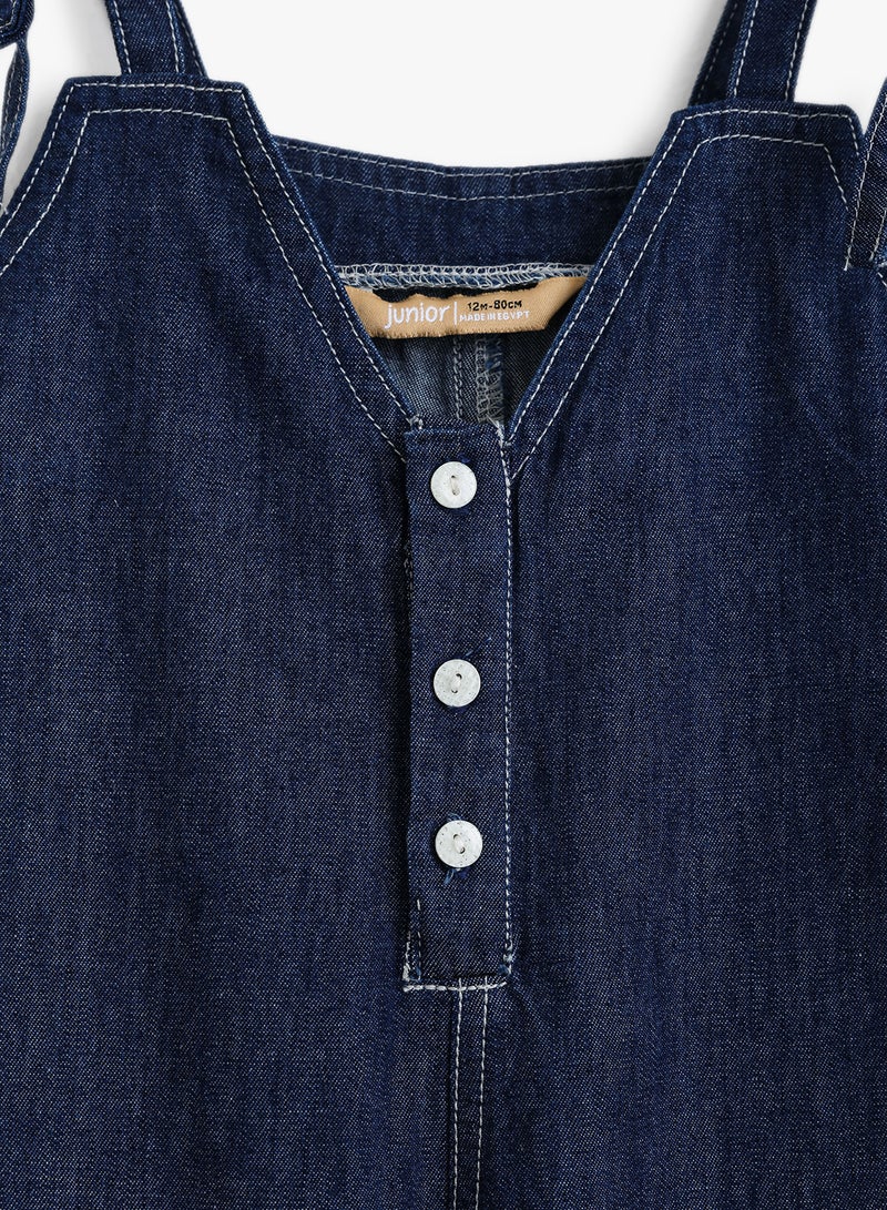 Baby Girls Denim Jumpsuit