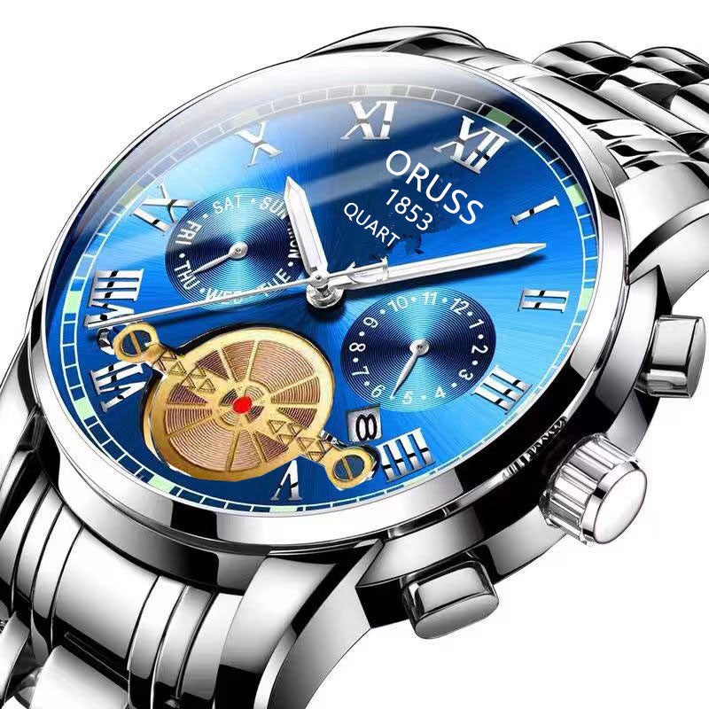 Genuine Mens Automatic Gold Skeleton Luxury Wristwatch Special price belt without calendar - Image 3