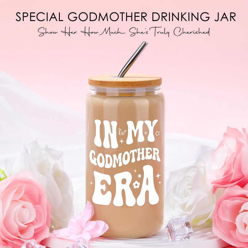 Saineron Godmother Proposal Gift Will You Be My Godmother Gift Ideas God Mother Gifts for Women Birthday God Mommy Proposal Gifts from Godchild Fairy Godmom Accessories Include Tote Bag, Glass Cup, Wine Bag - Image 2