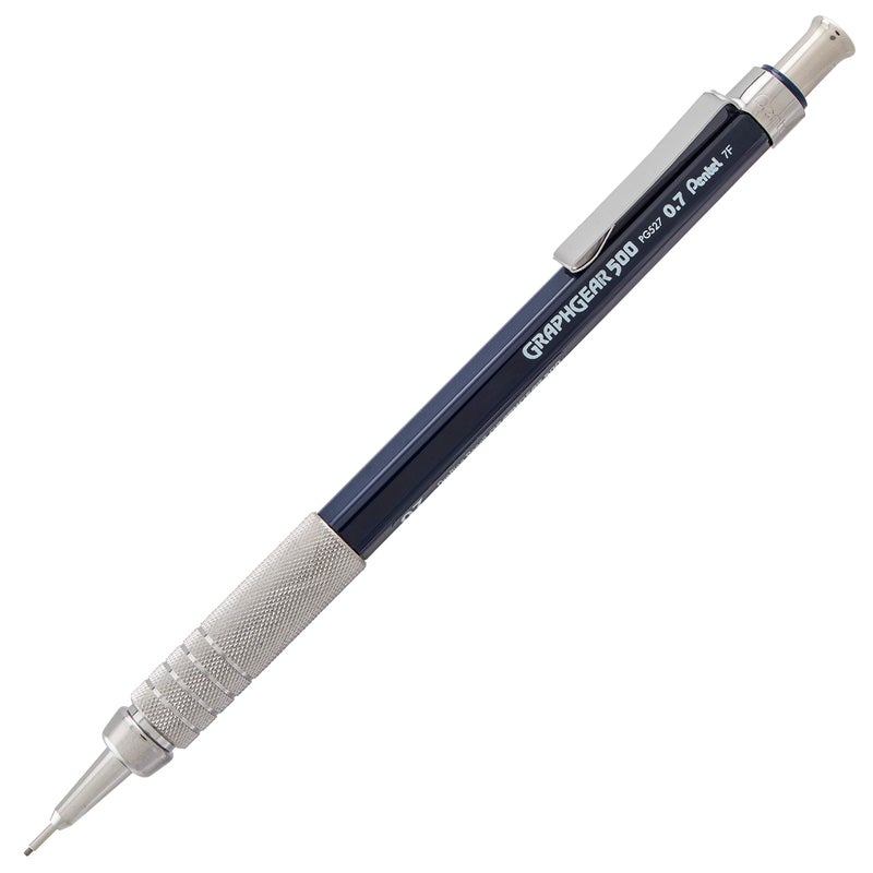 Pentel Drafting Kit with Graph Gear 500 Automatic Drafting Pencil, 0.7mm, Blue Barrel, Lead and Mini Eraser (PG527LEBP) - Image 1
