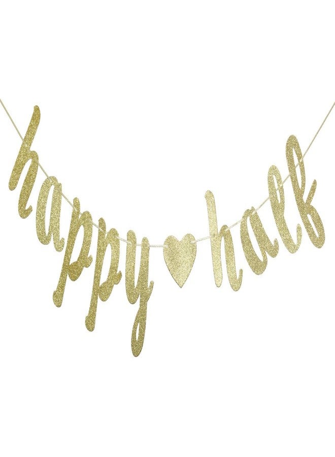Festiko®Happy Half Banner, 6 Months Baby, Half Birthday Bunting, Half Birthday Decor (Gold) - Image 1