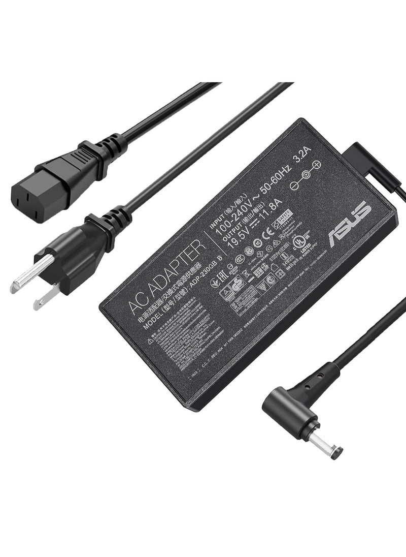 Max Power 230W Charger Fit for Asus ROG TUF FX505GD FX505GM FX705GD ROG GU501G ROG Strix GL703 GL504GM GL704GM 19.5 V 11.8A ADP-230GB B Laptop Power Adapter  - Image 2