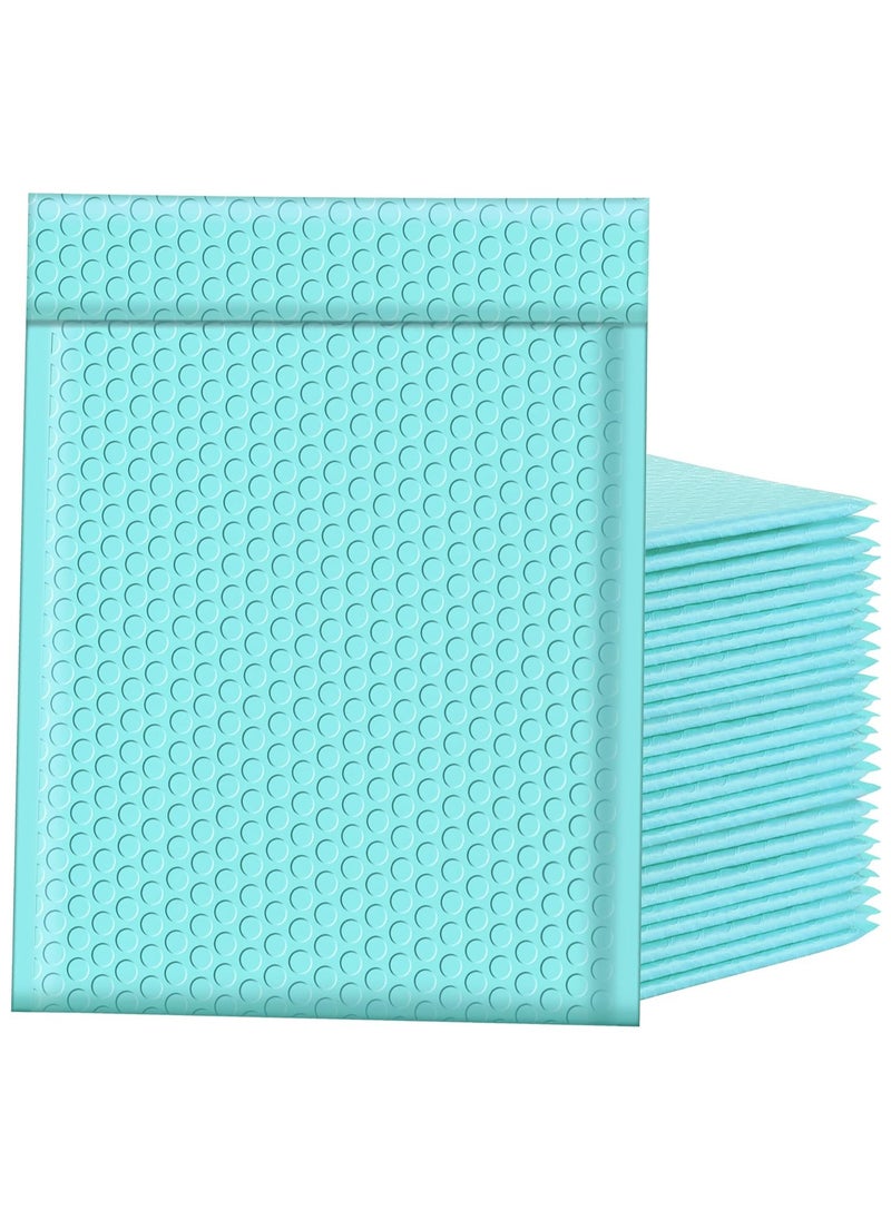 25 Pcs Teal Bubble Mailers 6x10 Inch - Stylish Self-Seal Padded Envelopes for Small Business Shipping, Opaque Matte Poly Mailers in Bulk