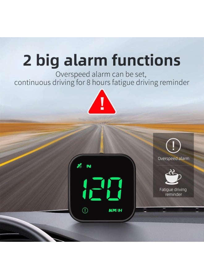 شاشة عرض أمامية للسيارة G4 GPS HUD – عداد سرعة رقمي للزجاج الأمامي مع إنذار السرعة وإضاءة محيطية ملونة، تركيب سهل ومناسب لجميع السيارات - Image 5