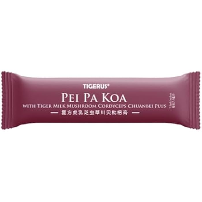 TIGERUS Pei Pa Koa 7.5ml X 24 Sachets with Tiger Milk Mushroom & CORDYCEPS - Image 2