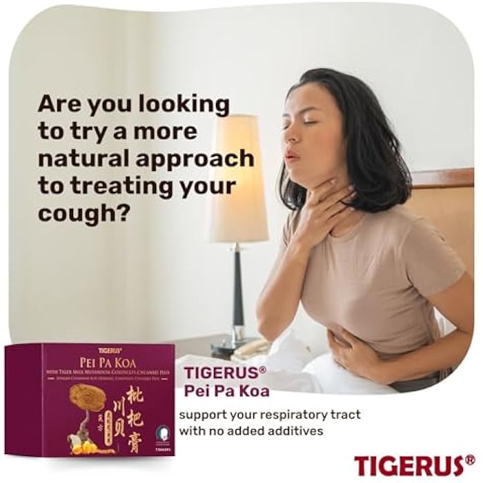 TIGERUS Pei Pa Koa 7.5ml X 24 Sachets with Tiger Milk Mushroom & CORDYCEPS - Image 5